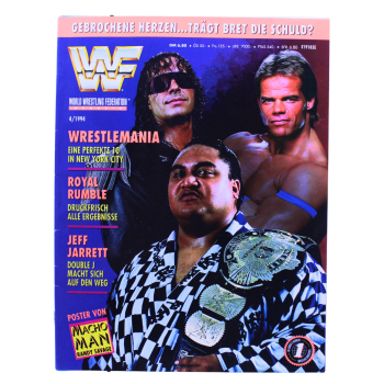 WWF Magazin Nr. 4 (1994) | Dino Verlag | Jeff Jarrett, Bret & Owen Hart, WrestleMania Highlights